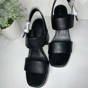 NEW Urban Outfitters  Strappy Platform Black Heel